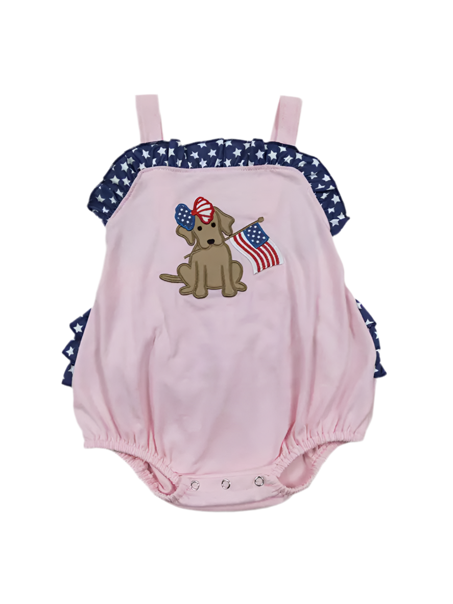 Yankee Doodle Baby Girl Bubble