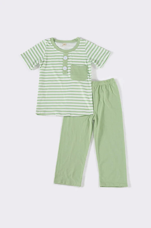Green Stripe Set