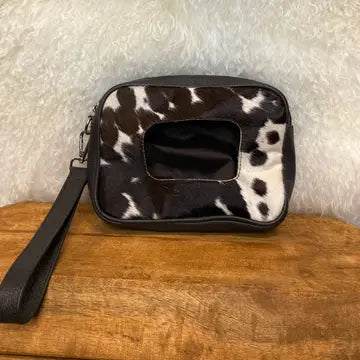 Authentic Cow Hide Wipe Pouch
