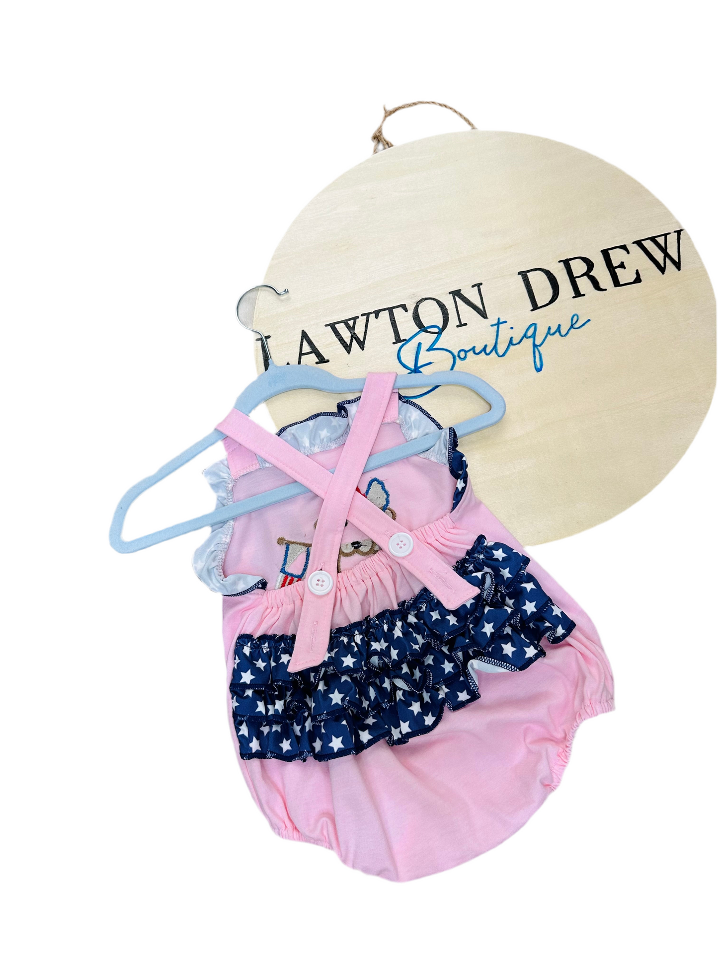 Yankee Doodle Baby Girl Bubble