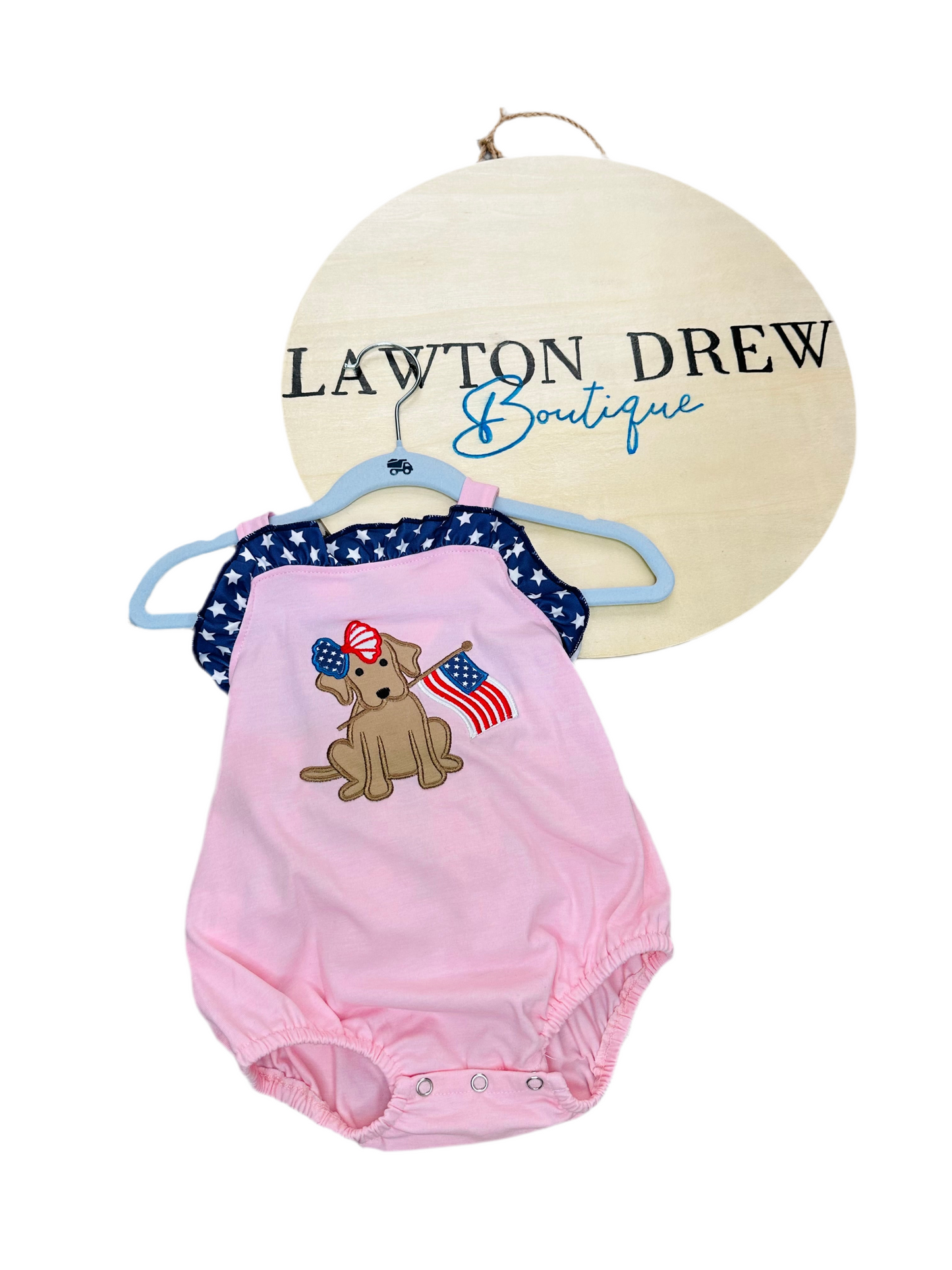 Yankee Doodle Baby Girl Bubble