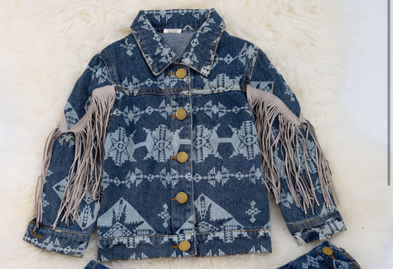 Aztec Fringe Jacket