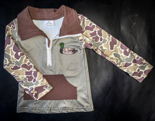 Retro Camo Mallard Pullover